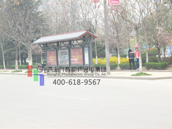 山东仿古公交候车亭灯箱 山东仿古公交候车亭灯箱